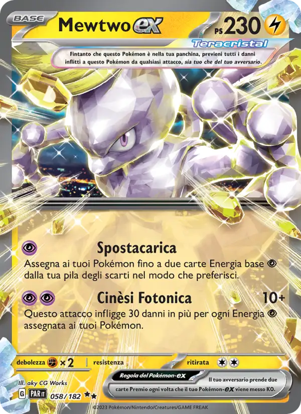 Mewtwo ex 058/182 Paradosso Temporale – Italiano
