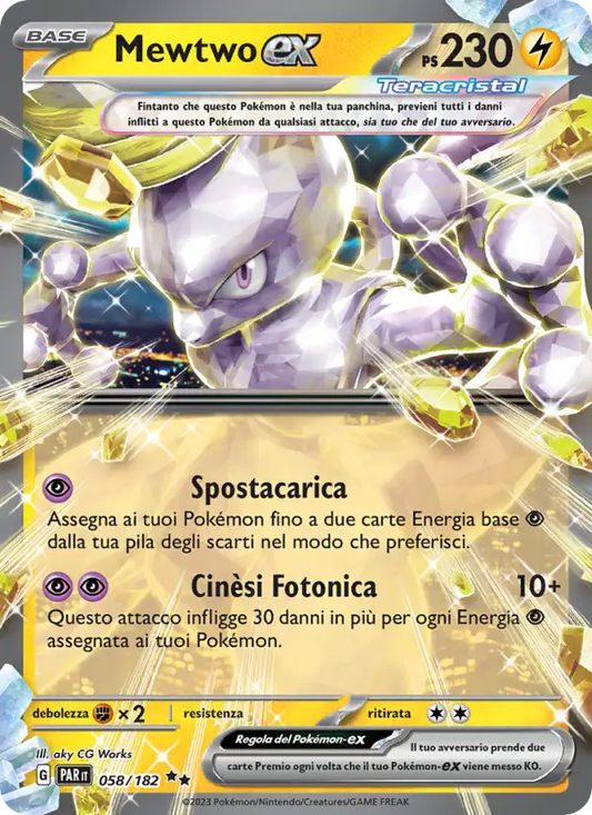 Mewtwo ex 058/182 Paradosso Temporale – Italiano