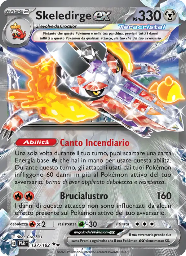 Skeledirge ex 137/182 Paradosso Temporale – Italiano