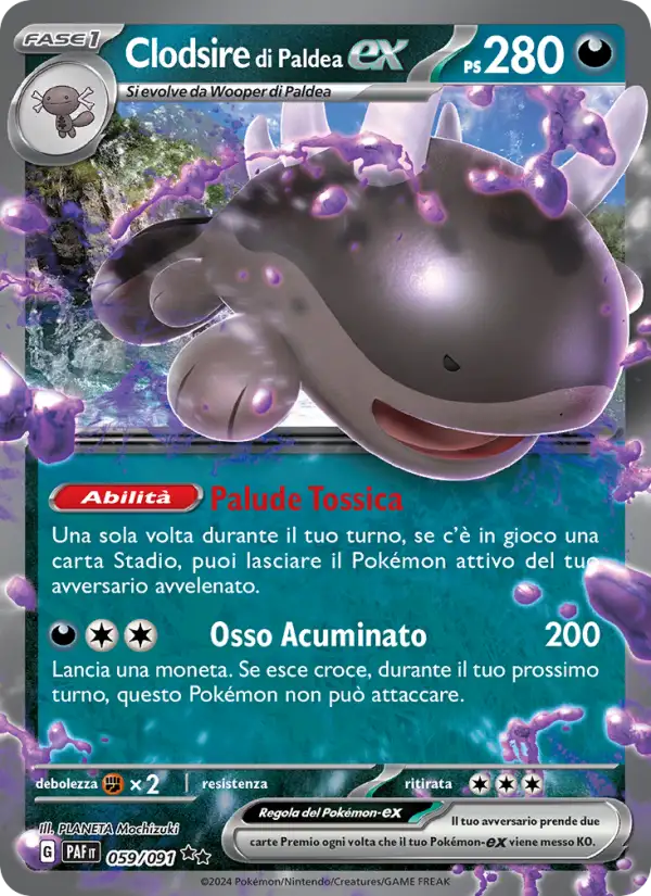 Clodsire di Paldea ex - DR - 059/091 (PAF)