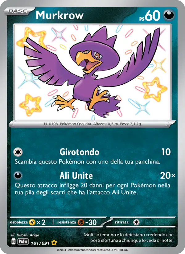 Murkrow - S - 181/091 (PAF)