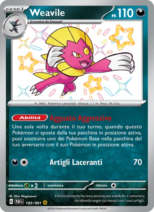 Weavile - S - 183/091 (PAF)