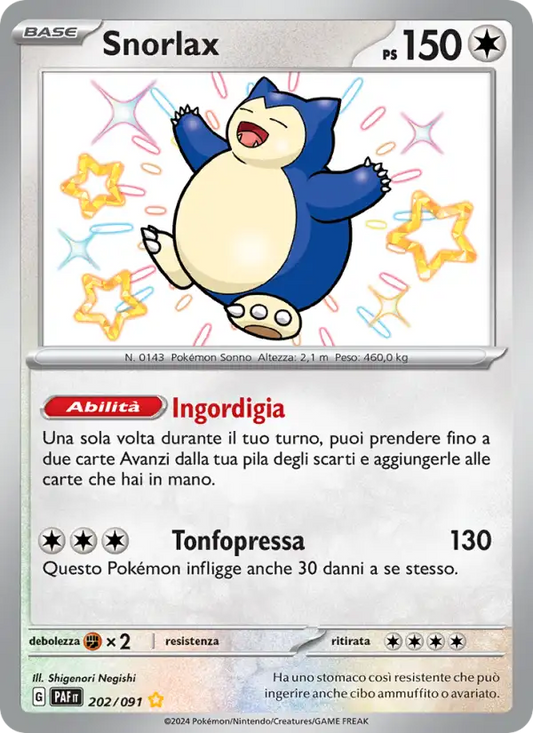 Snorlax - S - 202/091 (PAF)