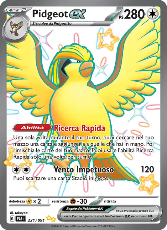 Pidgeot ex - SSR - 221/091 (PAF)