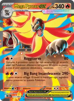 Mega Pyroar ex - DR - 015/086 Italiano