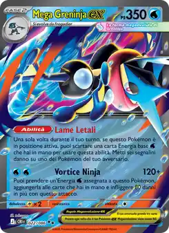 Mega Greninja ex - DR - 022/086 Italiano