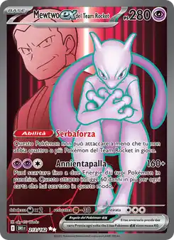 Mewtwo ex del Team Rocket - UR - 213/182 Italiano