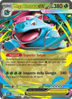 Mega Venusaur ex - DR - 003/132 Italiano