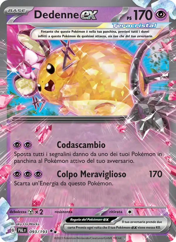 Dedenne ex 093/193 Evoluzioni a Paldea italiano