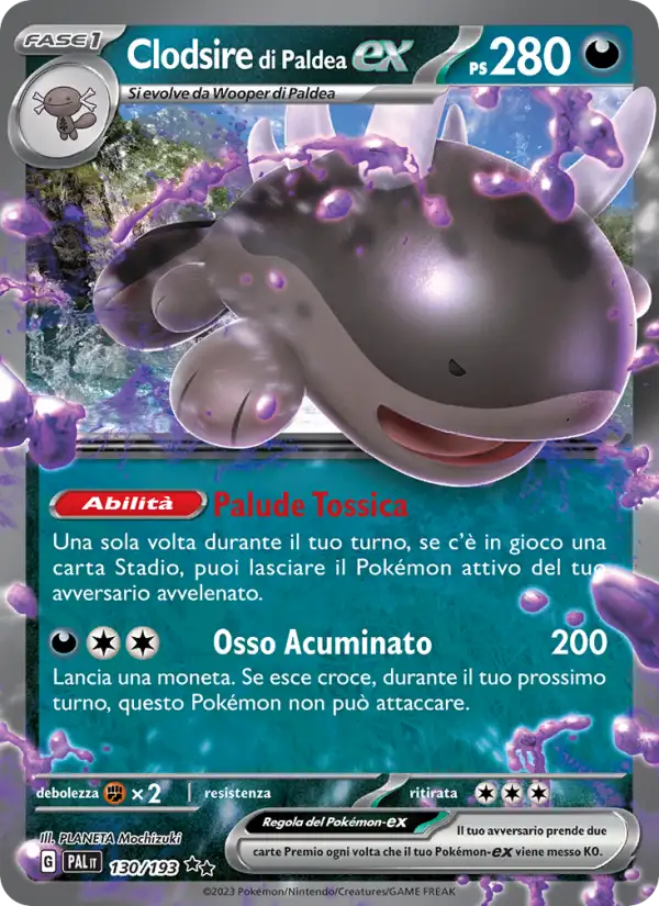 Clodsire di Paldea ex 130/193 Evoluzioni a Paldea italiano