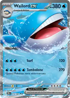 Wailord ex - DR - 016/084 Italiano