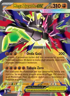 Mega Zygarde ex - DR - 047/088 Italiano