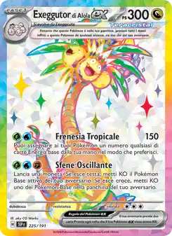Exeggutor di Alola ex - UR - 225/191 Italiano