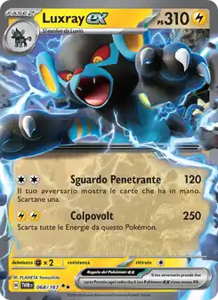 Luxray ex - DR - 068/167 Italiano